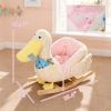 Pelican Baby Rocking Horse – Plush Ride‑On with Duck Sound & Safety Belt