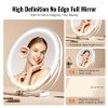20' Vanity Mirror With Lights, LED Makeup Mirror 3 Color Lighting Modes, with 5X Magnification Mirror, Smart Touch Control, 360°Rotation