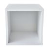 Wall Mounted Cube Shelves, Set of 4, White Texture Finish