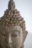 Set of 2, 4.5x4.3x8" Meditating Buddha Head Sculpture, Small
