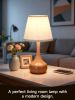 2-piece set of three level dimming small table lamp pink bedside lamp for children's rooms/offices/living rooms (including LED bulbs)