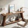 Extra Long Sofa Table 70.9" Console Table behind Couch Living Room Decorative