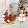 Plush Rocking Horse with Music, Saddle & Soft Plush Body