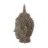 6.5x6.3x12" Meditating Buddha Head Sculpture, Large