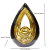 Water Drop Shaped Ceramic Art Statue for Home Decoration, Modern Abstract Style, Perfect for Study, Office, Living Room and House Decor