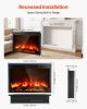 40-Inch Recessed Electric Fireplace Insert – Adjustable Flames, Remote & Timer