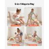 Pikler Triangle Set, 9-in-1 Toddler Climbing Toys Indoor, with Xylophone, Cushion, Triangle, Arch, and Ramp, 150 lbs Load
