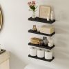 loating Shelves for Wall, Wall Mounted Rustic Wood Shelves for Bathroom, Living Room, Bedroom and Kitchen, Wall Shelves for Storage,Books