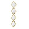Gold Narrow Four Tiered Wall Mirror, 9.5x1x47.2"