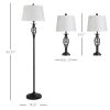Vintage Candlestick Glow 3‑Piece Lamp Set