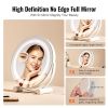 12' Vanity Mirror With Lights, LED Makeup Mirror 3 Color Lighting Modes, with 5X Magnification Mirror, Smart Touch Control, 360°Rotation