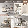 Wall Shelves for Bedroom Decor, Floating Wall Shelf for Living Room Kitchen Storage, Mounted Rustic Wood Shelves for Kids Books