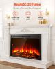 40-Inch Recessed Electric Fireplace Insert – Adjustable Flames, Remote & Timer