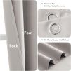 Cobblestone Blackout Curtains for Bedroom Living Room 63 Inches Long 2 Panels