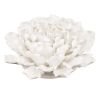 Handmade Cream Ceramic Flower Wall Decor Accent – 7.3" × 7.3"