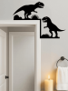 Vintage Industrial T-Rex Metal Wall Sign – Dinosaur Kids’ Room Accent