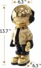 Gold Astronaut Figurine – Polyresin Spaceman Sculpture for Desk, Shelf & Office Decor