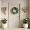 2 Pcs Hanging Planters with Artificial Pampas Wall Plant Holder for Indoor Plants