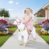 Plush Ride‑On Unicorn Toy with Wheels – 29.5" Rocking Horse for Kids
