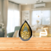 Water Drop Shaped Ceramic Art Statue for Home Decoration, Modern Abstract Style, Perfect for Study, Office, Living Room and House Decor