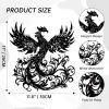 Phoenix Wall Art, Wall Decor Metal Phoenix Rising Statue, Black Metal Wall Decor gift for Christmas, Thanksgiving, housewarmings, 12x11 Inch