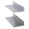 8.6" x 24" Stainless Steel Shelf, Wall Mounted Floating Shelving with Backsplash, 44 lbs Load Capacity Commercial Shelves, Heavy Duty Storage Rack for