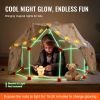 Fort Building Kit for Kids, 140PCS Glow in The Dark STEM Building Toys