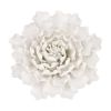 Handmade Cream Ceramic Flower Wall Decor Accent – 7.3" × 7.3"
