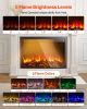 40-Inch Recessed Electric Fireplace Insert – Adjustable Flames, Remote & Timer