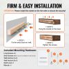 Fireplace Mantel, 60" x 8" x 6", 50 lbs Weight Capacity, Natural Wood Mantel for Over Fireplace, Wall Mounted Floating Farmhouse Shelf, Handcrafted Fi