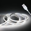 Led Strip Lights, 5V USB LED Lighting COB Short LED Strip Light White Flexible Not Dimmable led Light for Display Cabinet, Living Room