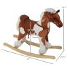 Rocking Horse, Kids Plush Airplane Rocker, Nursery Rhyme Sounds, Educational Toy for Boys & Girls