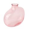 Pink Glass Decorative Vase, 7.3"