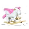 Plush Rocking Unicorn – Wooden Ride‑On Chair with Lullaby Song