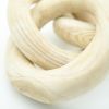 Natural Wood Round Chain Decor – Hand‑Carved 3‑Link Sculptural Accent