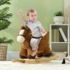 Plush Baby Rocking Horse – Sound Effects, Wooden Base & Safety Seat