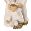 Three-person family sculpture