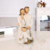 Three-person family sculpture