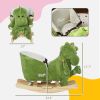 Plush Dinosaur Rocker with 32 Songs, Safety Seat & Wooden Base