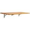 Wall Mounted Folding Table, 47.2 x 19.7 inches Wall Mount Table, Floating Desk with Iron Bracket, Fold Down Desk for Small Spaces, Home Office, Dining