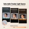 Large Vanity Mirror with Lights and Bluetooth Speaker, Three Color Lighting Modes, Lighted Makeup LED Mirror,5X Magnification,USB,Smart Touch Control
