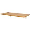 Wall Mounted Folding Table, 47.2 x 19.7 inches Wall Mount Table, Floating Desk with Iron Bracket, Fold Down Desk for Small Spaces, Home Office, Dining