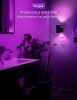 LED Purple Night Light, Purple Lights, Night Lights Plug into Wall with Light Sensor, 0-100LM Dimmable Night Lights Decorative for Christmas Halloween