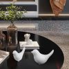 Small White Birds Statues Home Modern Style Decorative Ornaments for Living Room , Bedroom, Office Desktop, Cabinets (2Pcs White Birds)