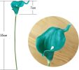 Teal Calla Lily 20Pcs Artificial Flowers Bouquet for Wedding Bride Shower Blessing Gift Home Decoration Faux Calla Lilies Flower, 20 Pieces