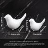 Small White Birds Statues Home Modern Style Decorative Ornaments for Living Room , Bedroom, Office Desktop, Cabinets (2Pcs White Birds)
