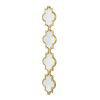 Gold Narrow Four Tiered Wall Mirror, 9.5x1x47.2"