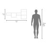 White Wall-Mounted Shelf Unit with 5 Shelf