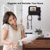 Key Holder for Wall, Decorative Key and Mail Holder with Shelf Has Large Hooks for Bags, Coats