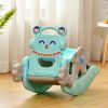 4‑in‑1 Toddler Rocking Horse & Slide with Basketball Hoop and Ring Toss